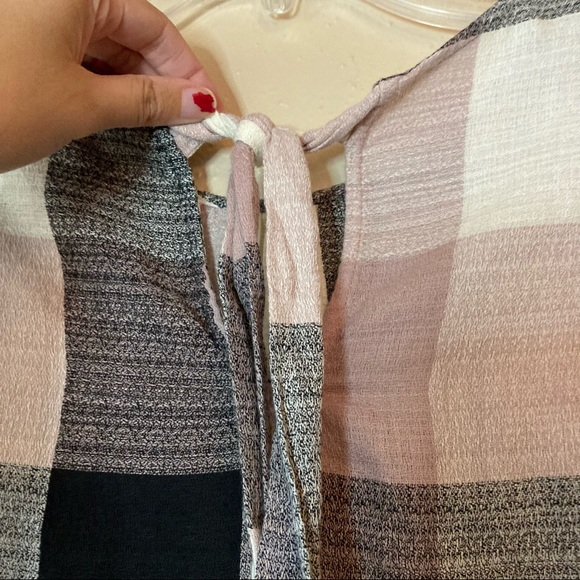 Anthropologie RO & DE Plaid Bell Sleeve Top - Picture 8 of 12